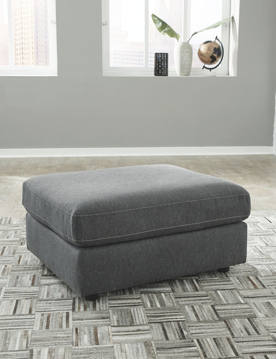 Candela - Oversized Accent Ottoman - Charcoal