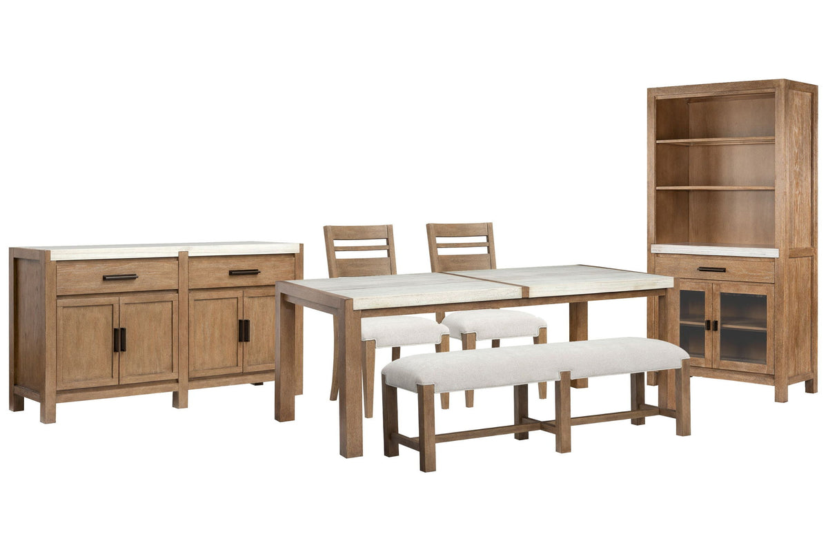 Plum Creek - 6 Piece Rectangular Dining Table Set