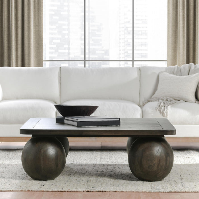 Redondo - Square Coffee Table - Dark Brown