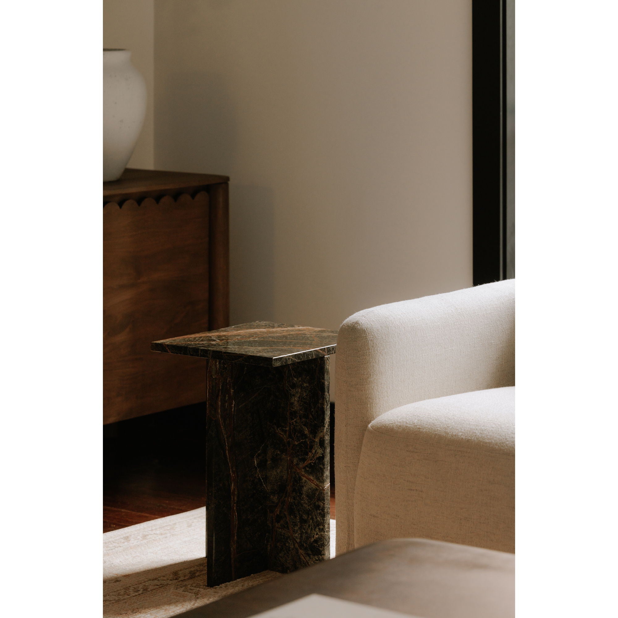 Blair - Accent Table - Rainforest / Green Marble