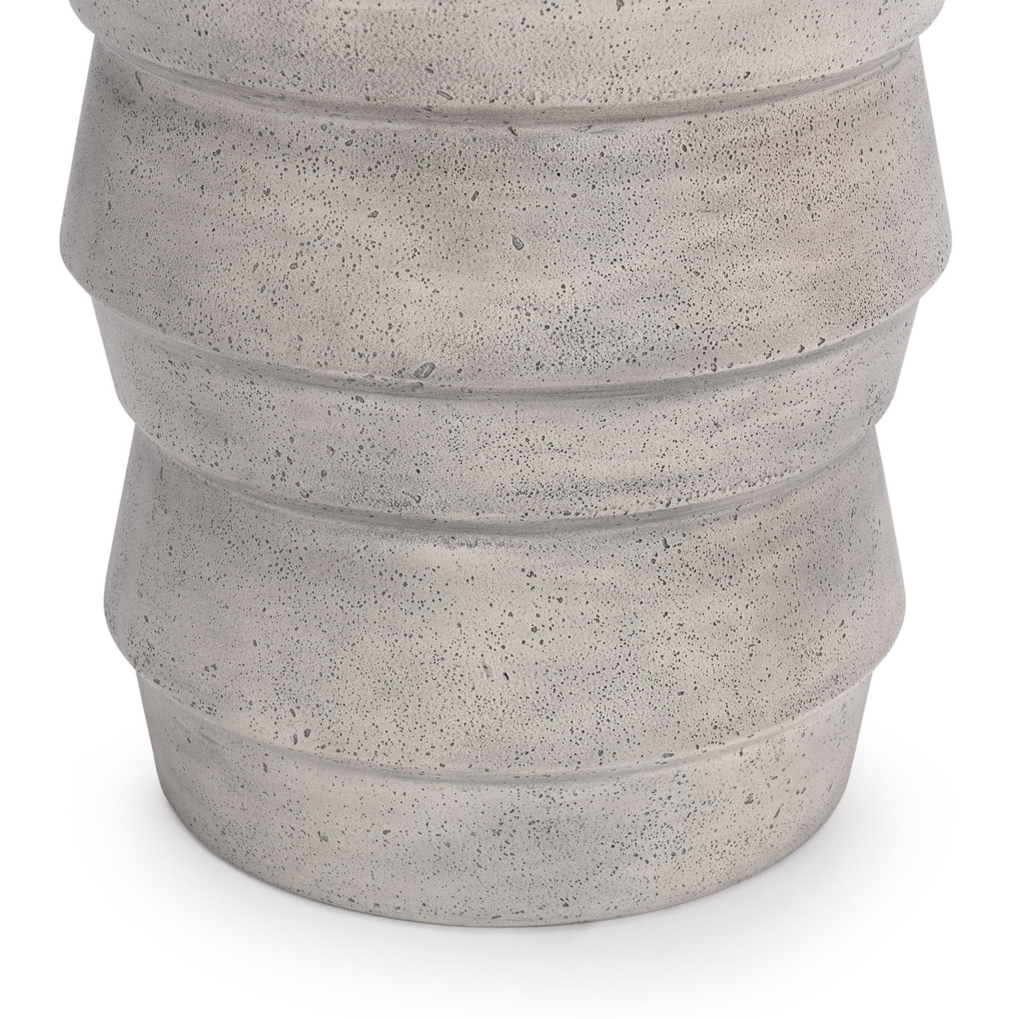 Anora - Outdoor Accent Table - Light Gray