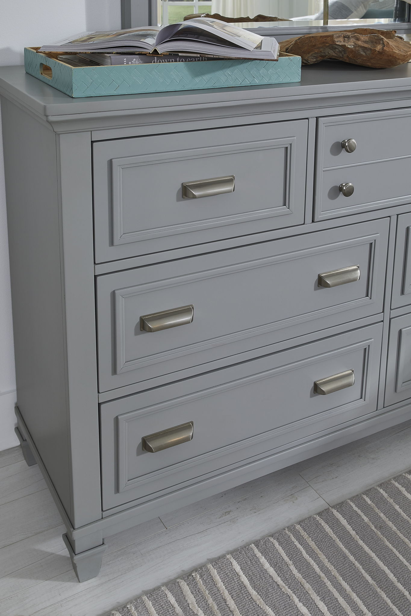 Charleston - Drawer Dresser With Landscape Mirror
