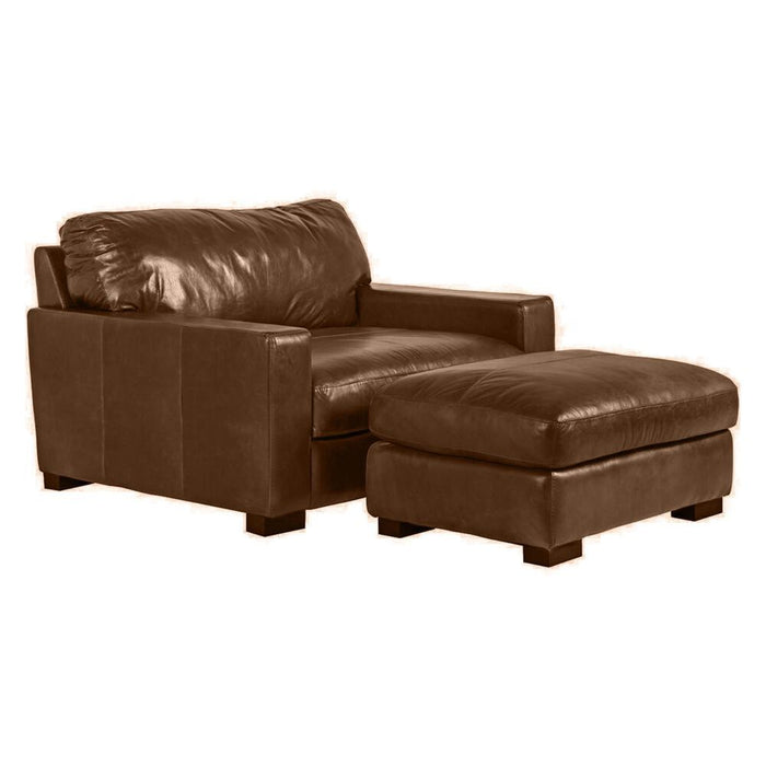 Beckham Chestnut Leather Maxi Chair