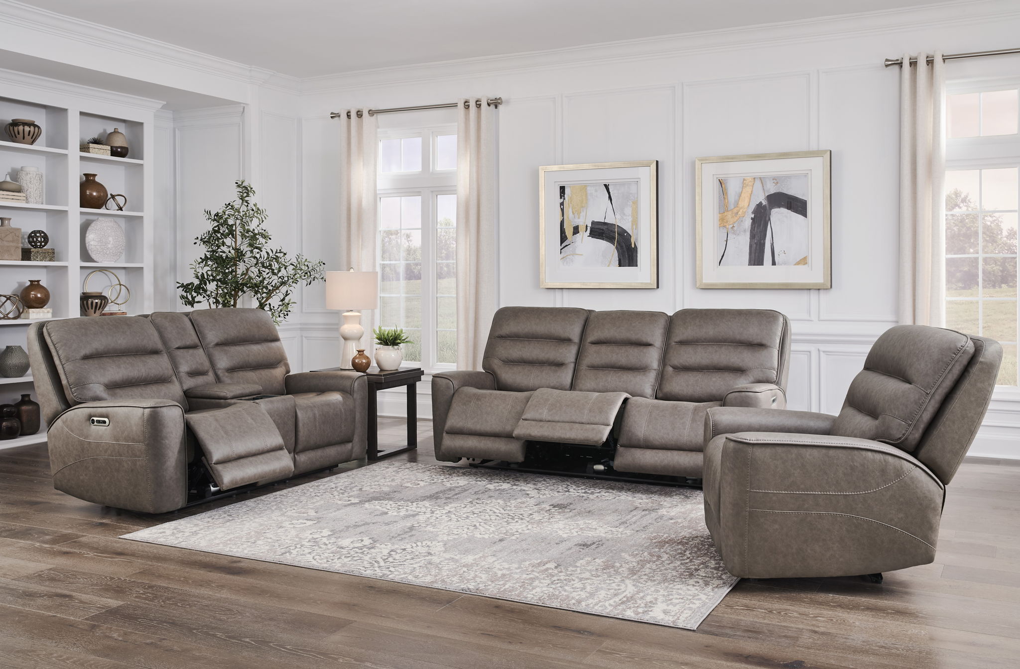 Lawson - Zero Gravity Power Recliner (Set of 2) - Sydney Brunette