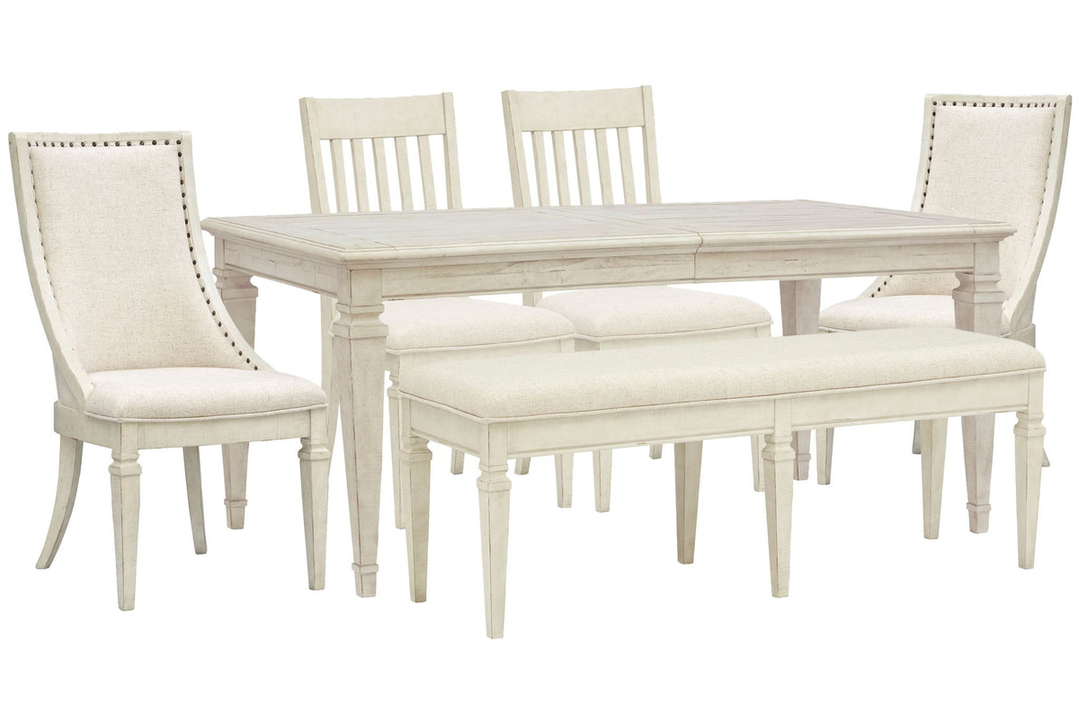Newport - 6 Piece Extendable Rectangular Dining Table Set