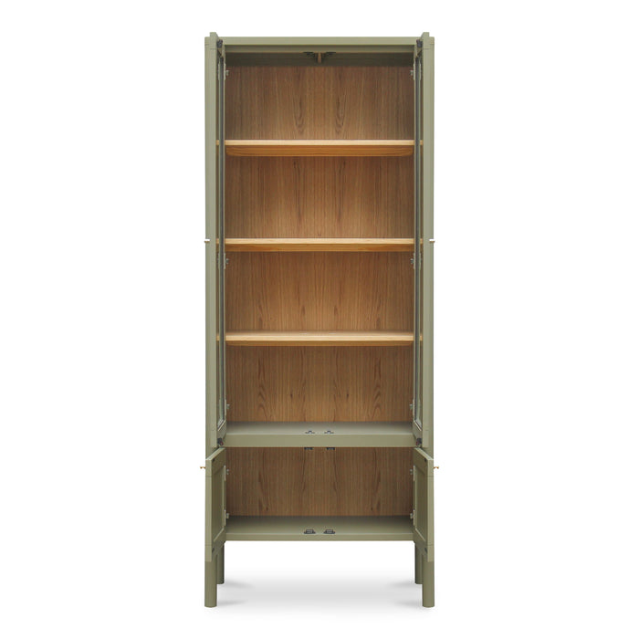 Hannah - Tall Display Cabinet - Green