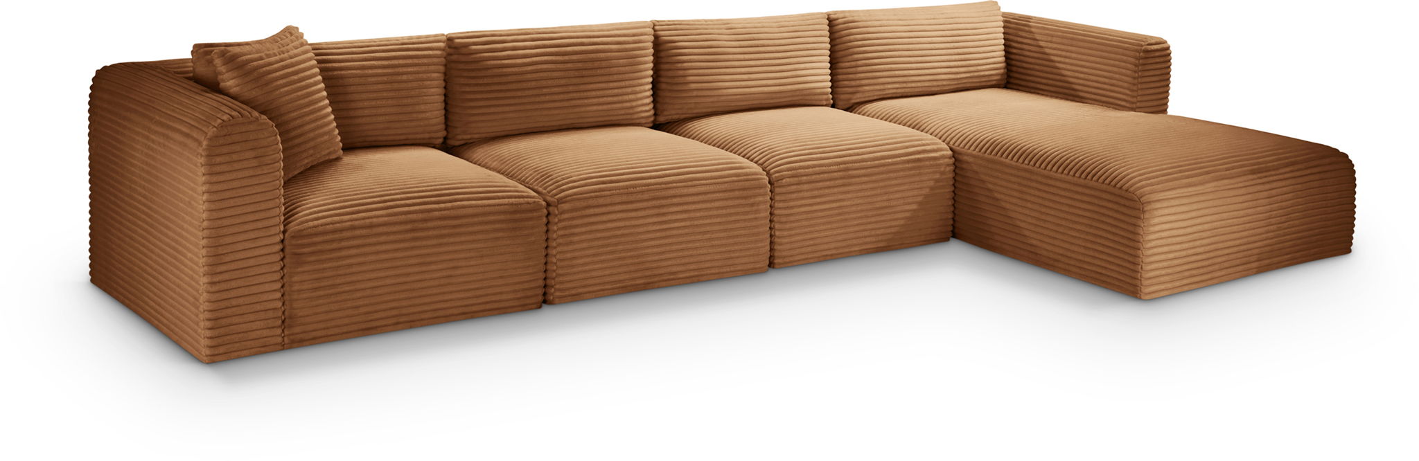 Shaggy - Fabric 4 Piece Modular Sectional