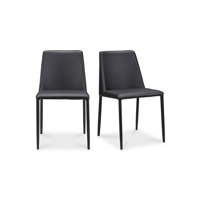 Nora - Vegan Leather Dining Chair (Set of 2) - Black