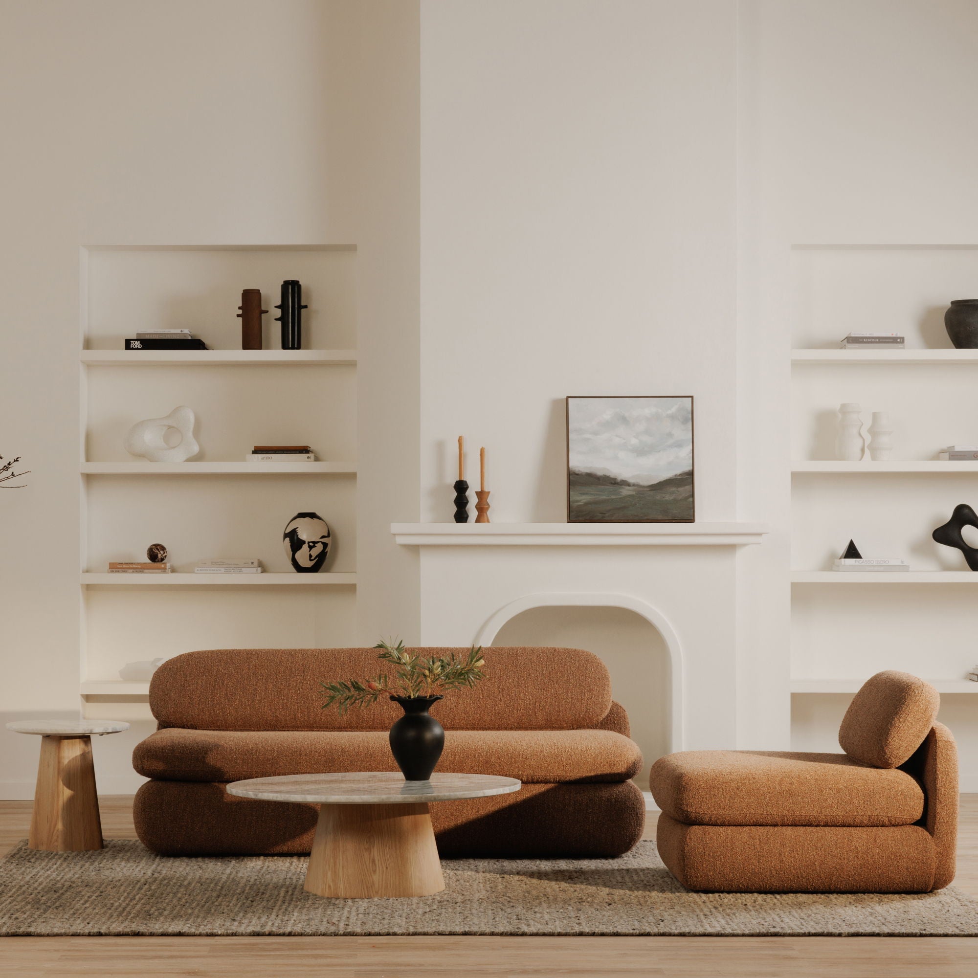 Evelyn - Coffee Table - Ashen Grey Matrix
