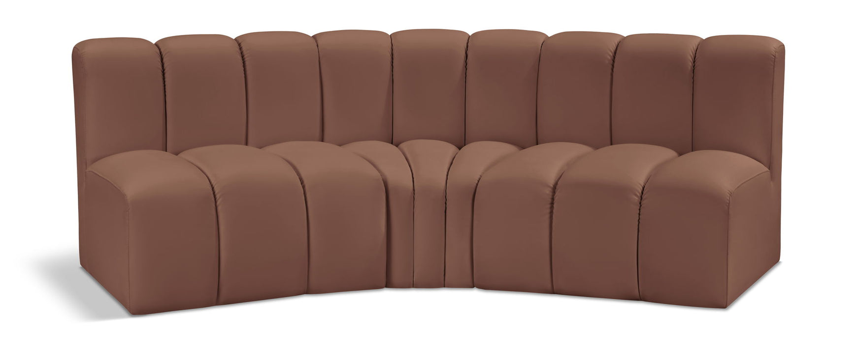 Arc - Faux Leather 3 Piece Modular Corner Sofa