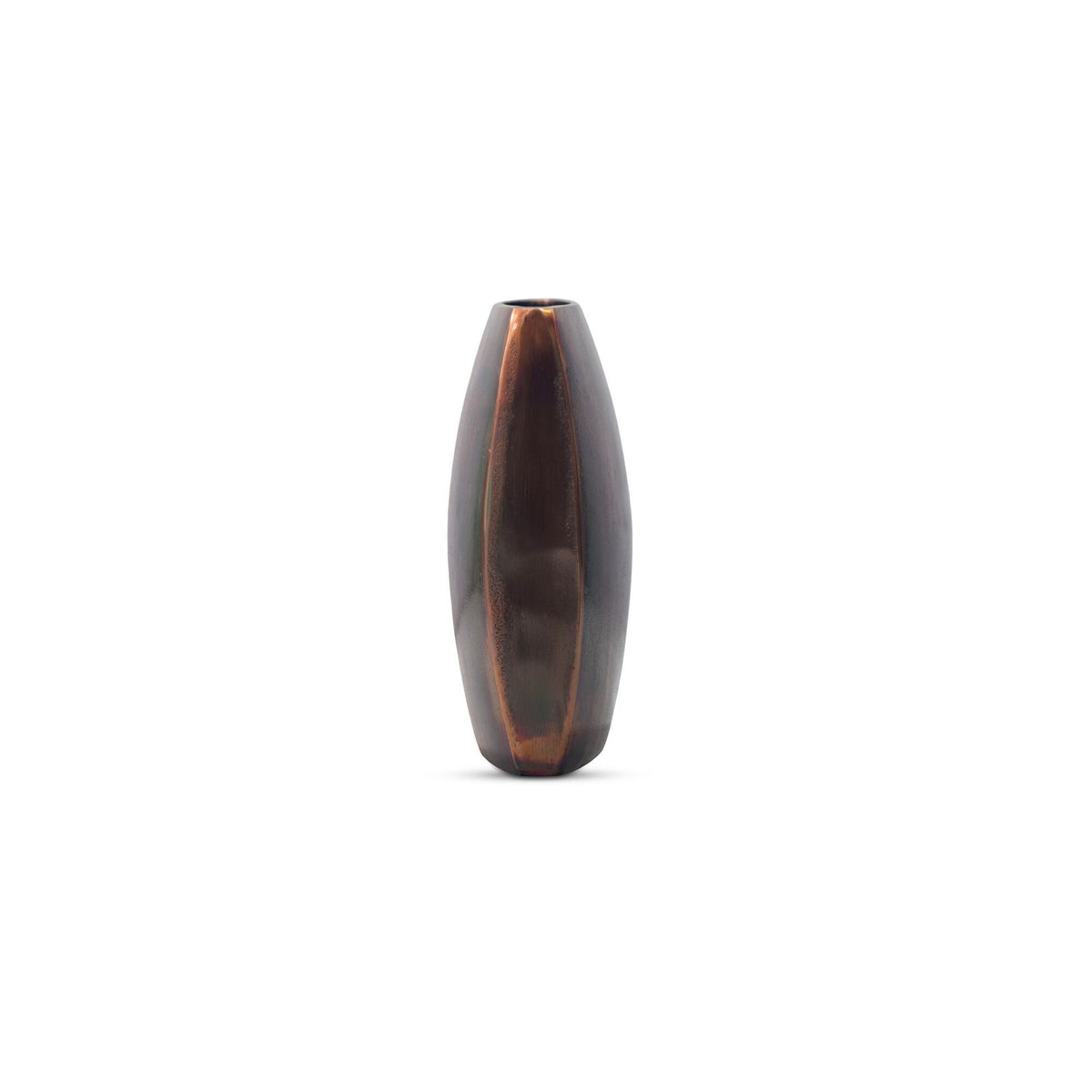 Laval - Cast Aluminum Vase - Burnished Copper