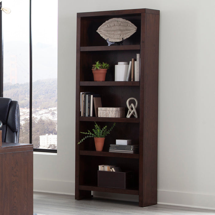 Elevation - Bookcase - Warm Elm