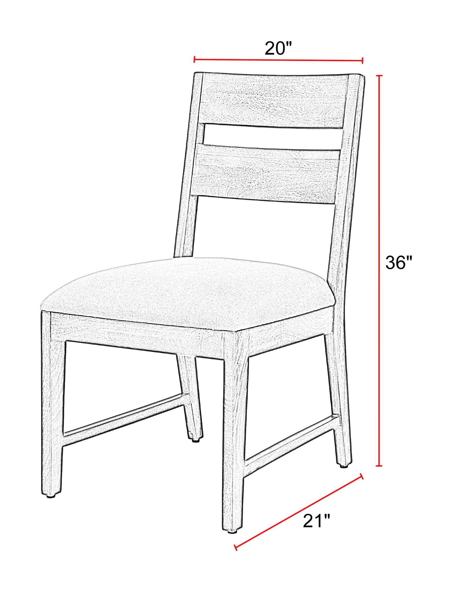 Portico - Ladderback Dining Chair (Set of 2) - Brown