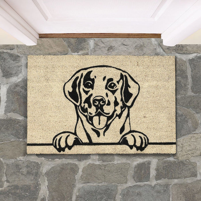 Doormats - Good Dog Doormat - Black / Sand