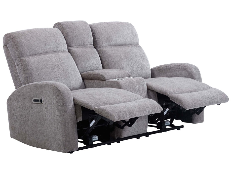 Tuscany - Power Reclining Console Loveseat - Whiskers Nature