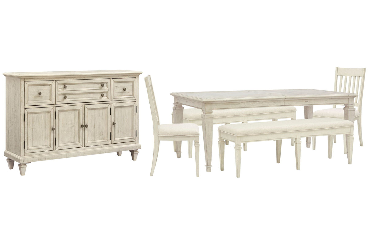 Newport - 6 Piece Extendable Rectangular Dining Table Set
