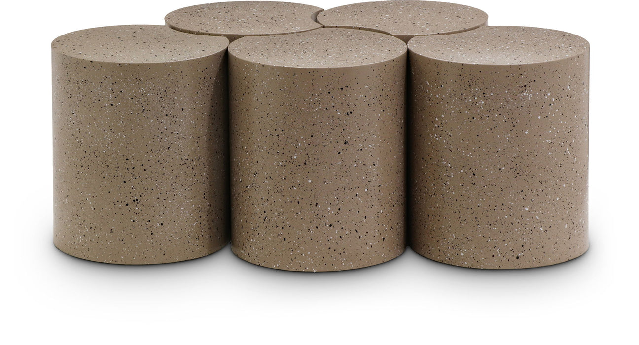Dimple - 5 Piece Modular Coffee Table - Terazzo Finish