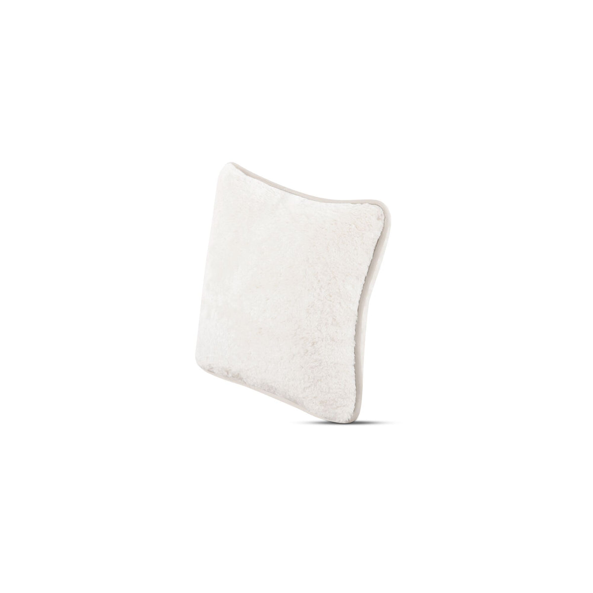 Carr - 20'' Cushion Faux Fur - Cream / White