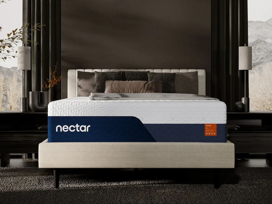 Nectar Ultra Memory Foam 5.1 - White - California King Mattress - Fabric