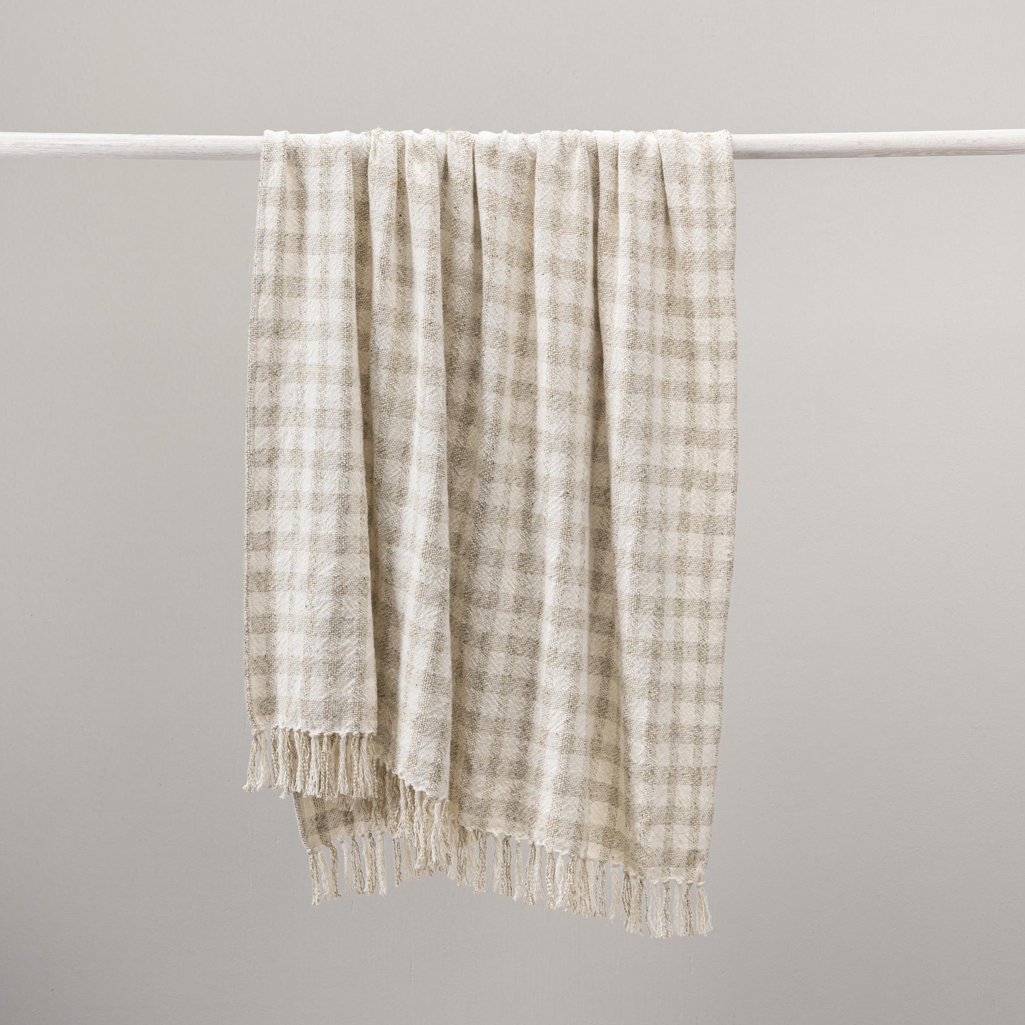 Sari - Throw 50 x 70 - Natural / Ivory