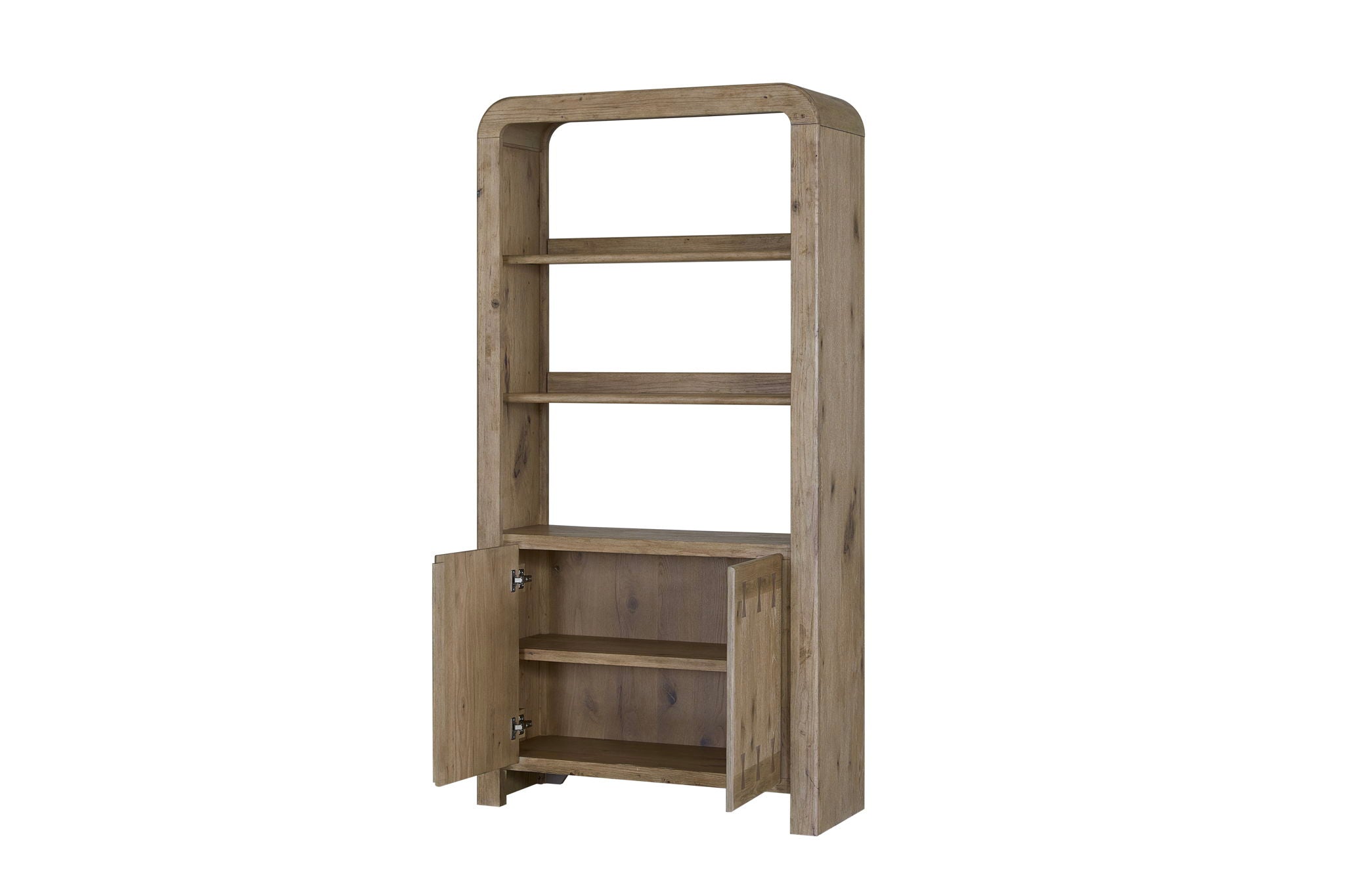 Pagosa - Bowtie Bookcase - English Knotty Oak