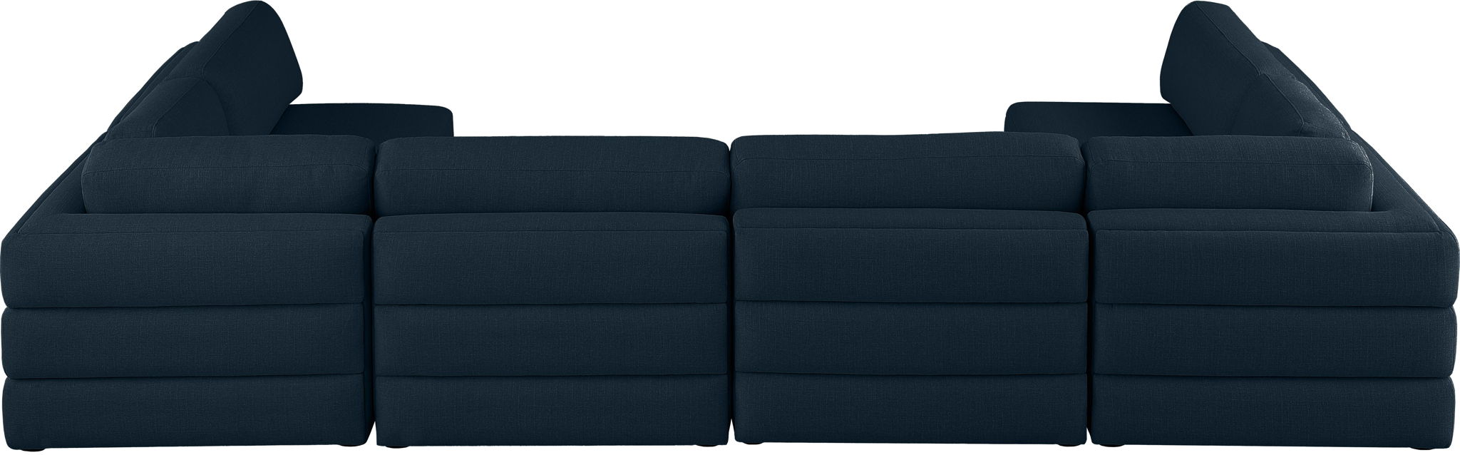 Beckham - 6 Piece Modular U-Shaped Armless Sectional