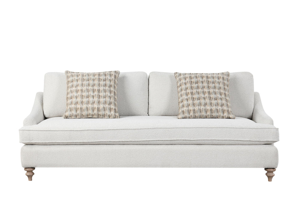 Citrus Heights - Sofa With 2 Pillows - White