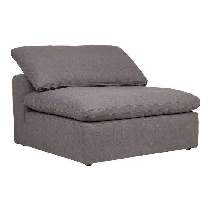 Clay - Livesmart Fabric Slipper Chair - Light Gray
