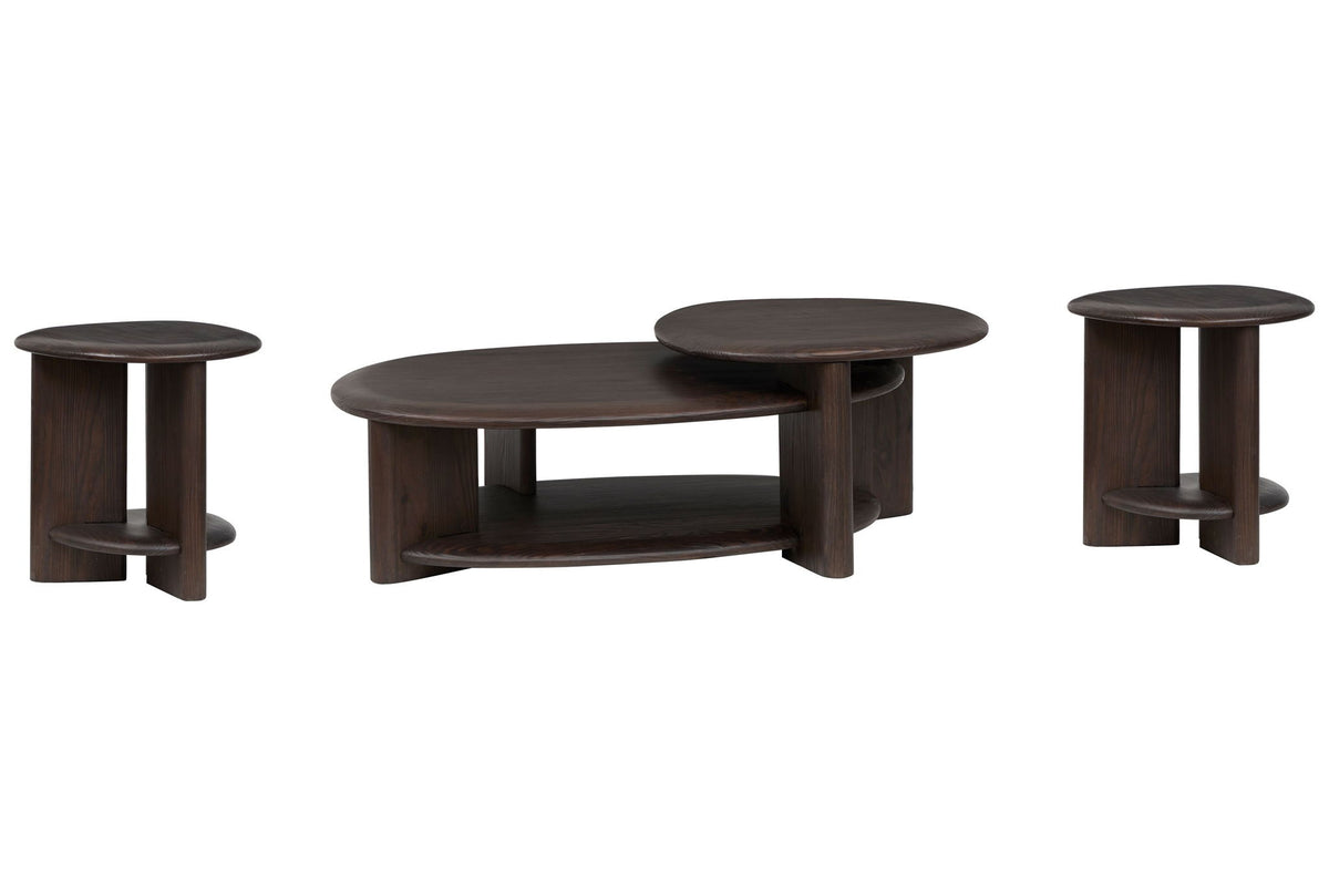 Upton - Shaped Cocktail Table Set