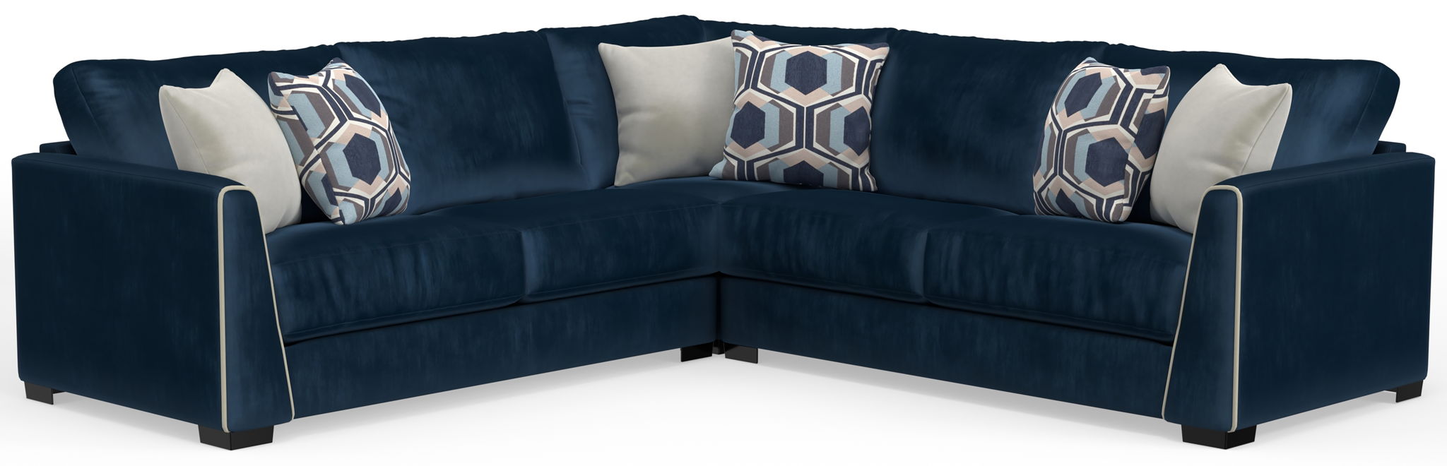 Jetson - Sectional With Comfort Coil Seat Cushions And Included Accent Pillows