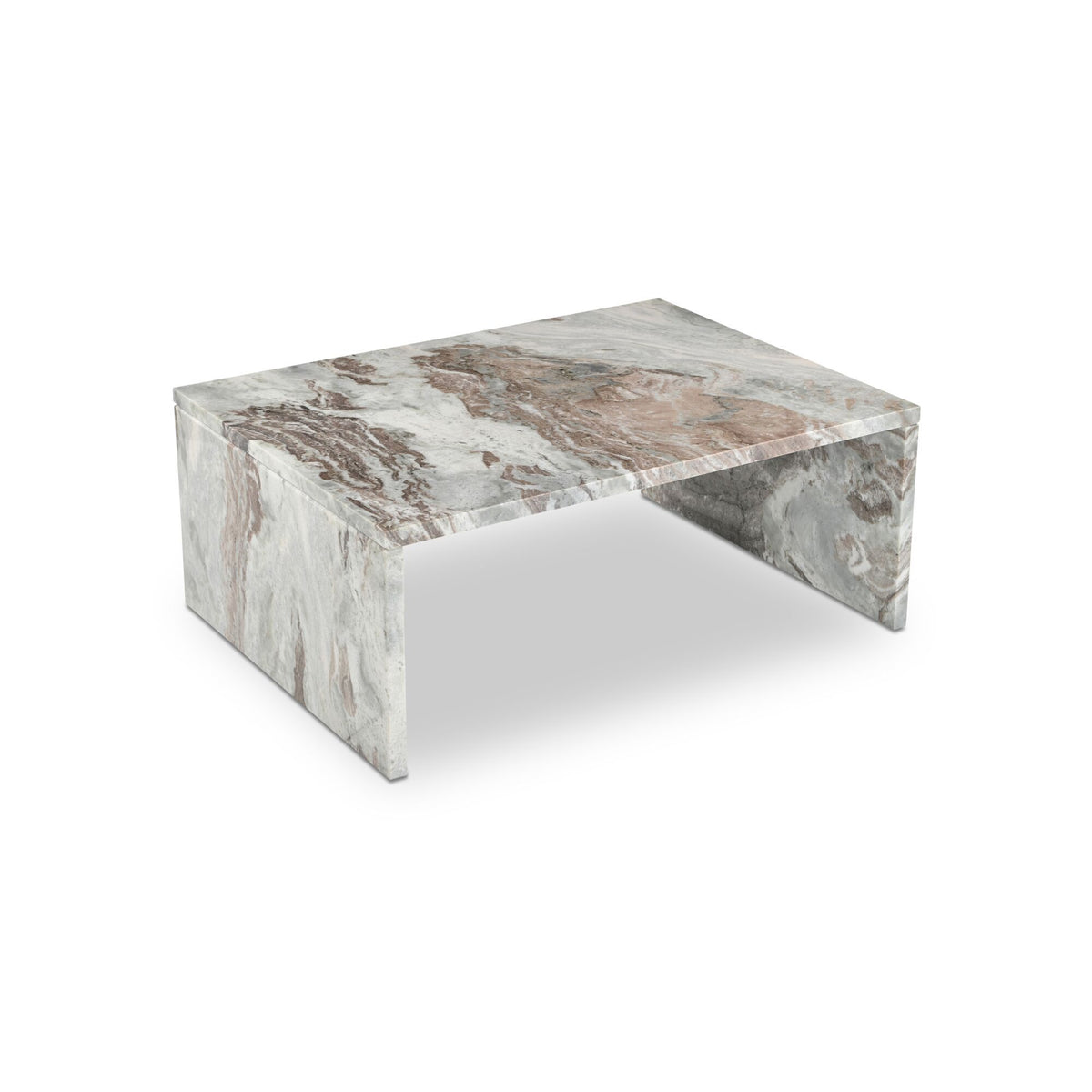 Rosa - Coffee Table Torrento Marble - Brown / Beige