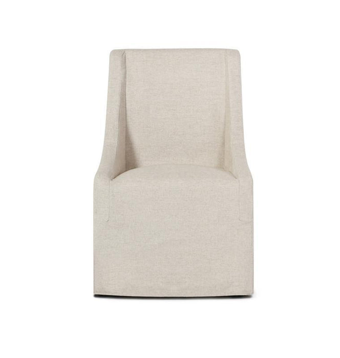 Warwick - Upholstered Rolling Dining Chair