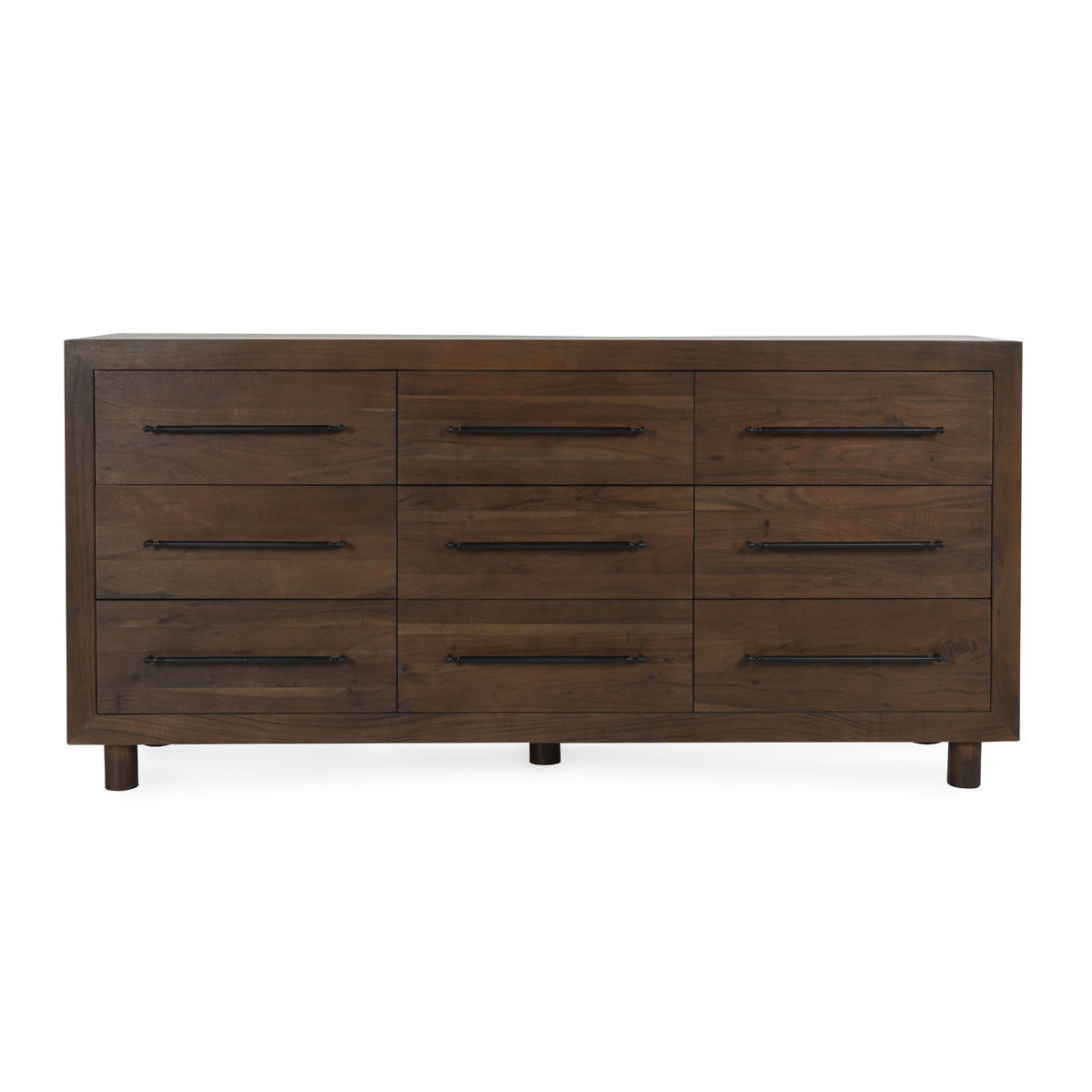 Jaxon - 9 Drawer Dresser - Harvest Brown