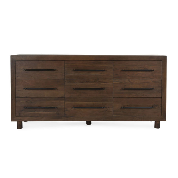 Jaxon - 9 Drawer Dresser - Cocoa Brown