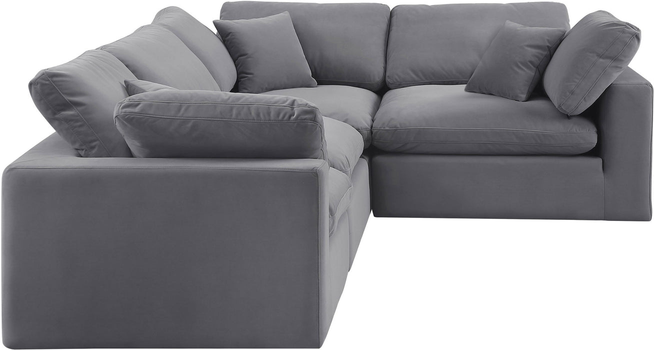 Comfy - 4 Piece Velvet Modular Sectional