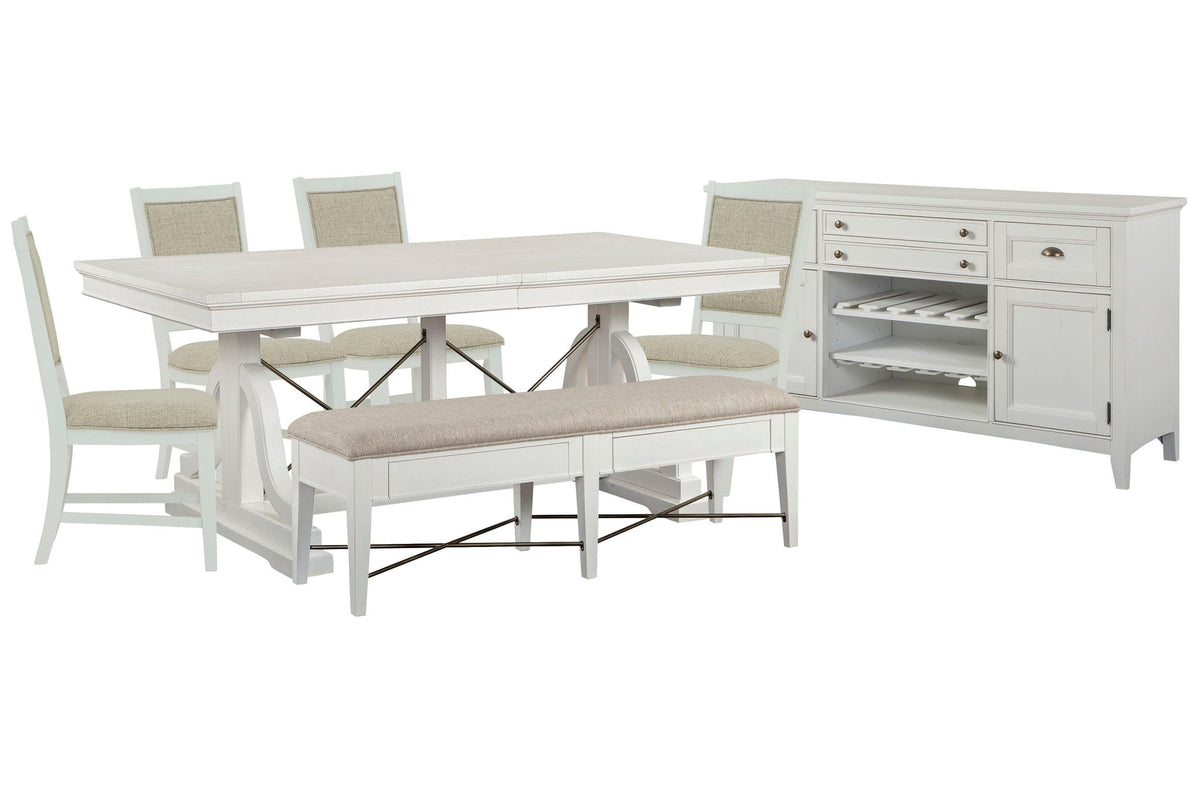 Heron Cove - Extendable Trestle Dining Table Set