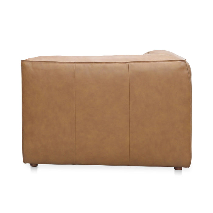 Form - Leather Corner Chair - Sonoran Tan