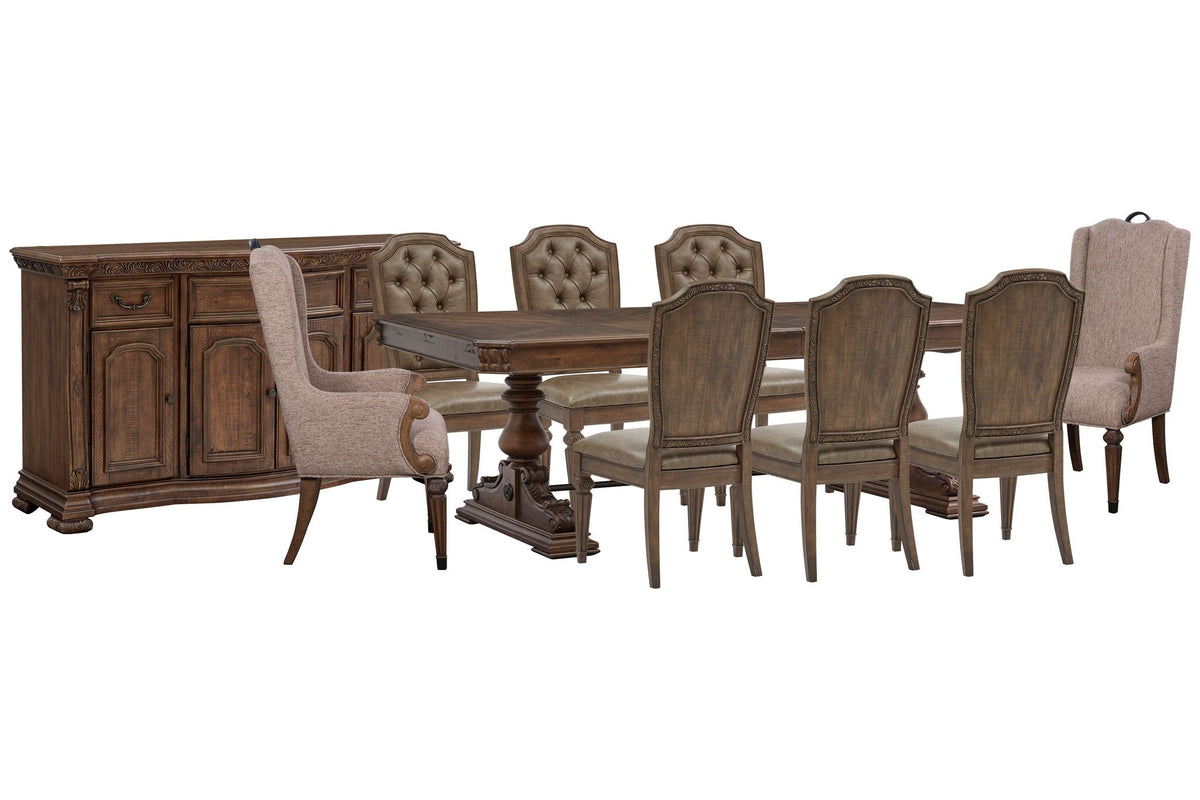 Durango - Extendable Trestle Dining Table Set