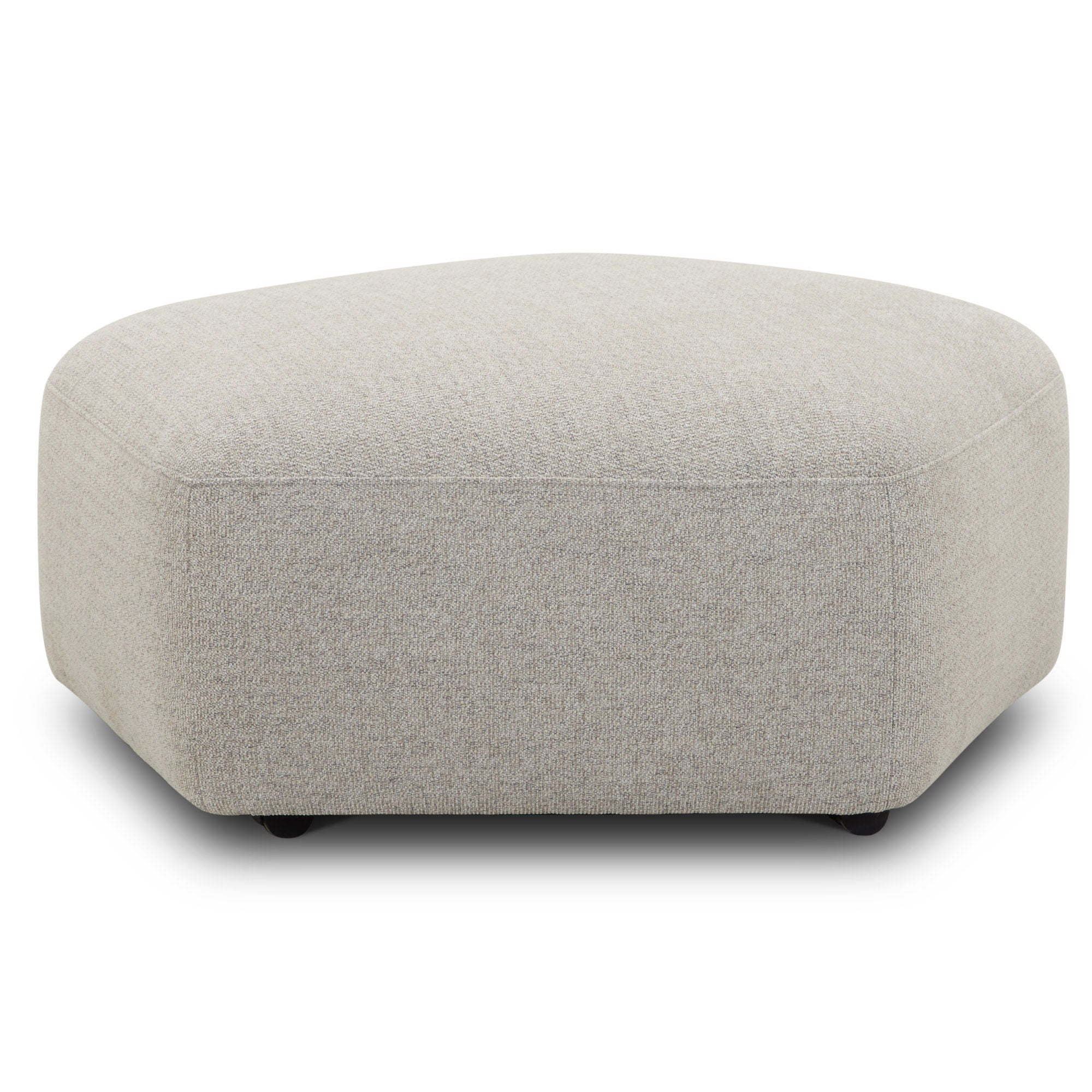 Playful - Ottoman With Casters - Canes Cobblestone