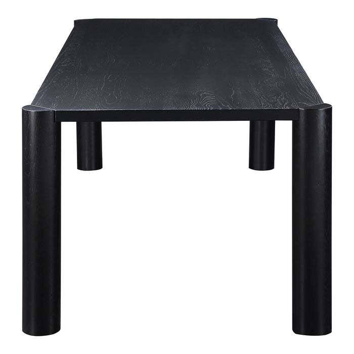 Post - Large Dining Table - Black Oak