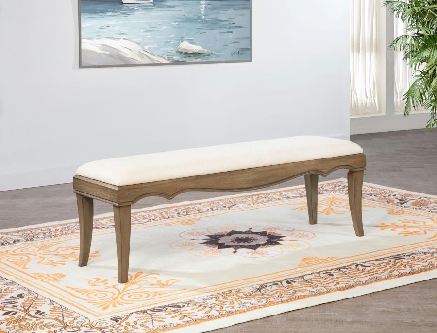 Trenton - Upholstered Bench - Washed Mango