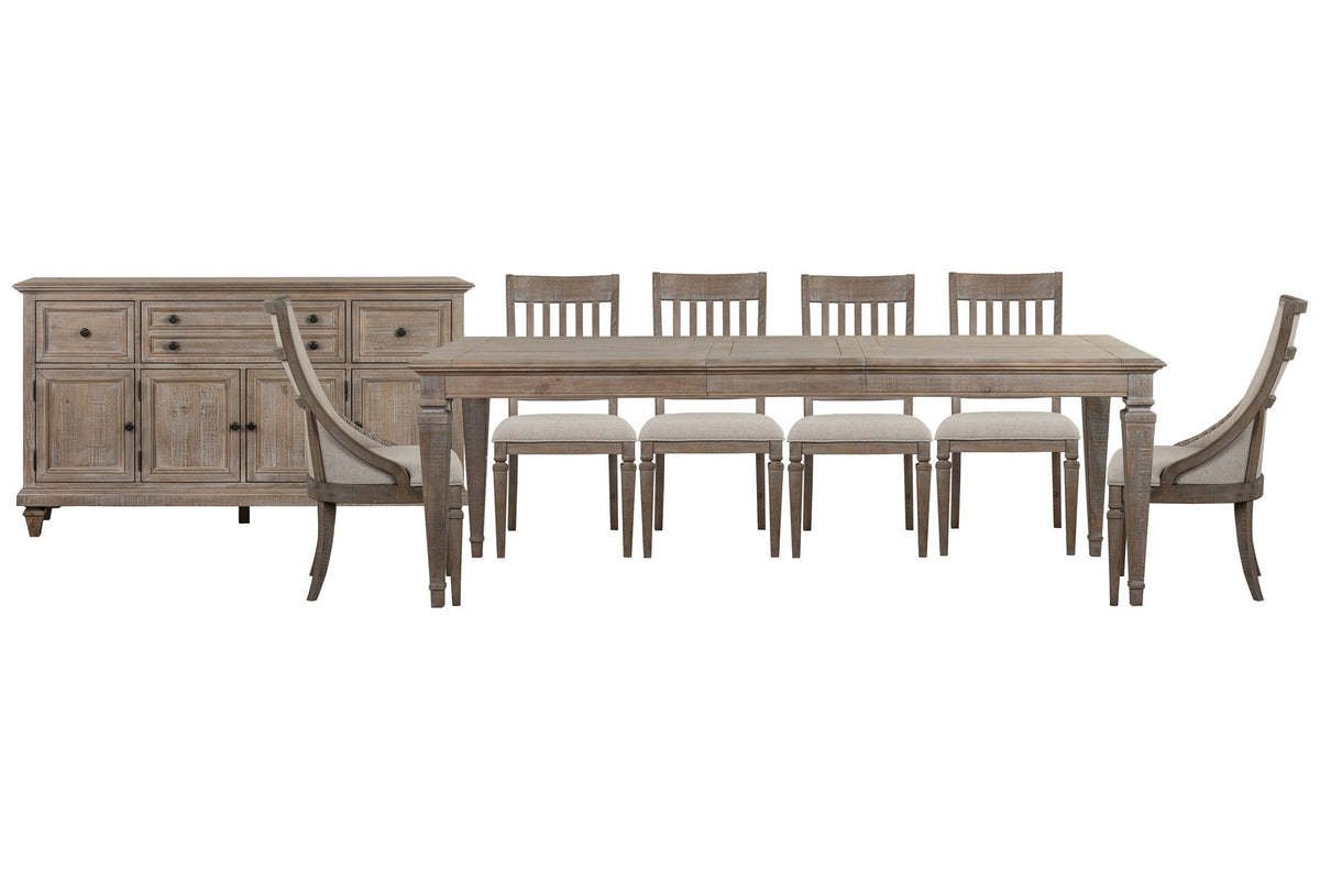 Lancaster - 8 Piece Extendable Rectangular Dining Table Set