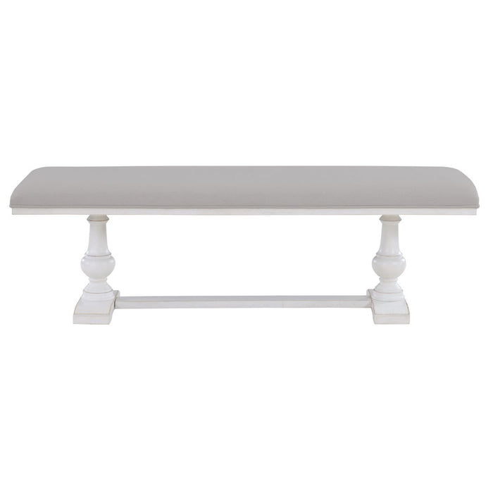 Warren - Bench - Distressed White