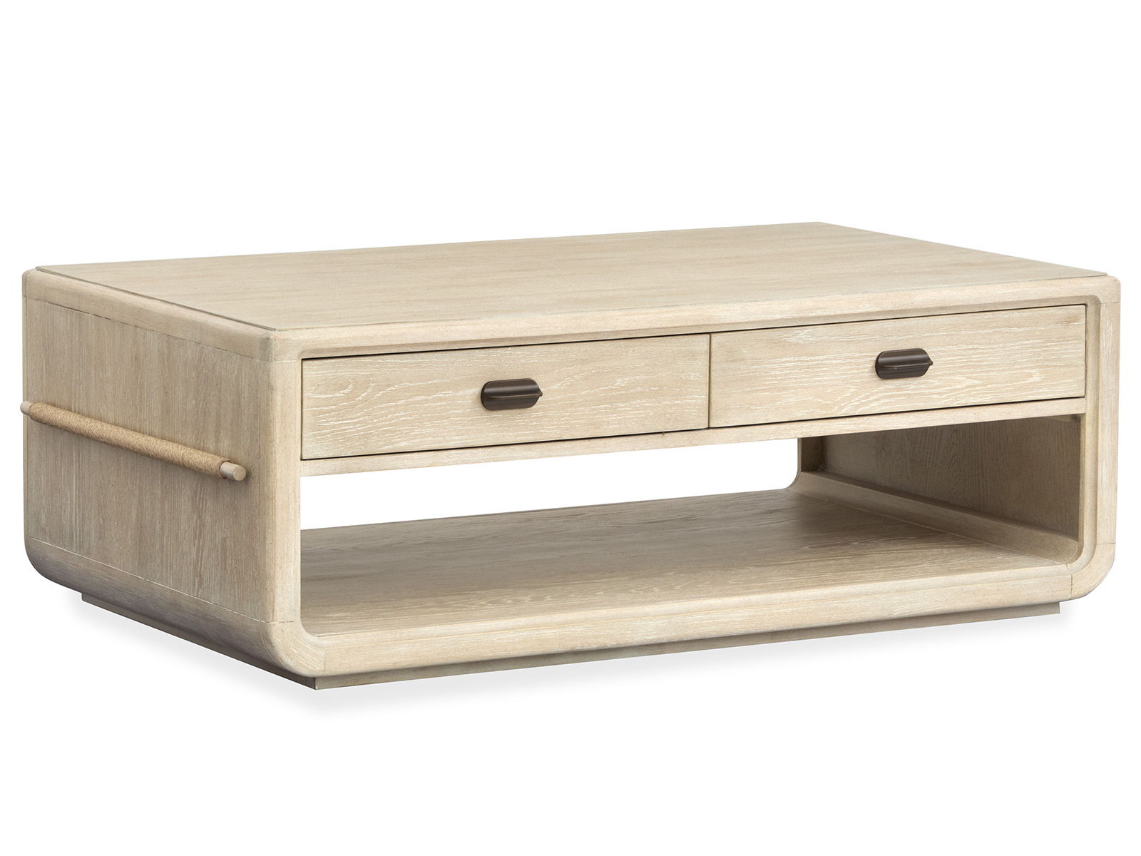 Sunset Cove - Rectangular Cocktail Table With Casters - Sanibel Brown