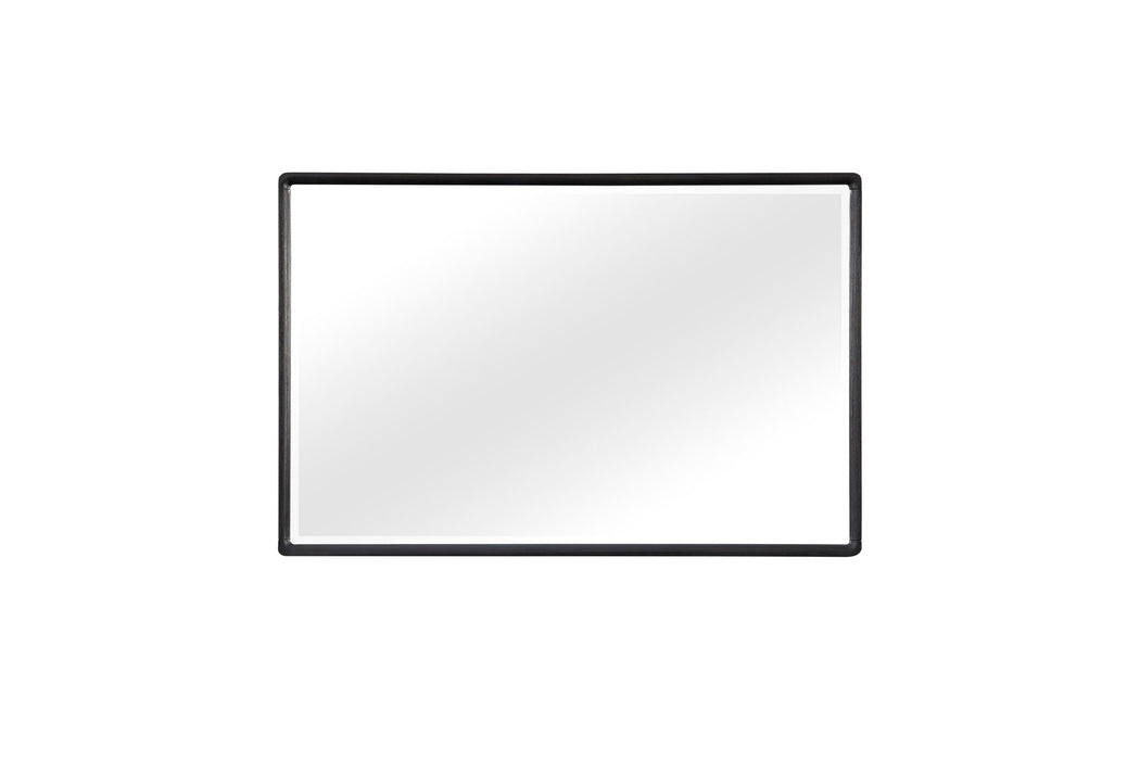 Elure - Rectangle Wood Mirror - Peppercorn