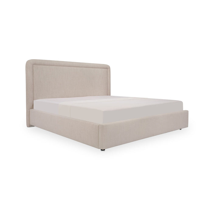 Simon - Queen Storage Bed - Flecked Beige