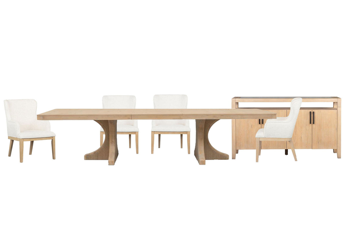 Somerset - Extendable Trestle Dining Table Set