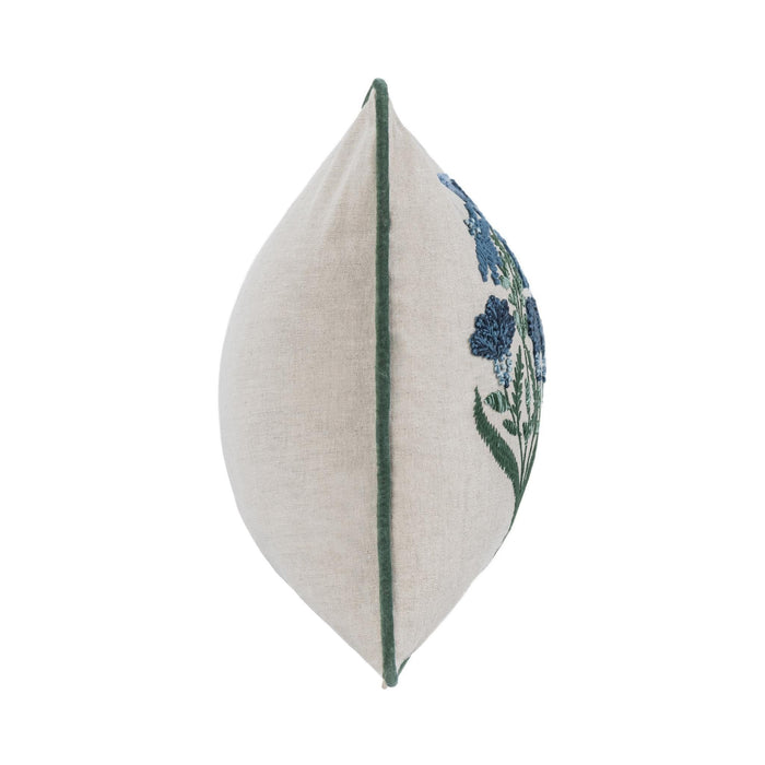 Novel Estate - 14" x 26" NV Belcourt Floral Pillow - Natural / Blue