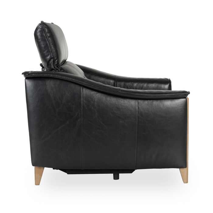 Cullman - Leather Power Recliner Accent Chair - Black