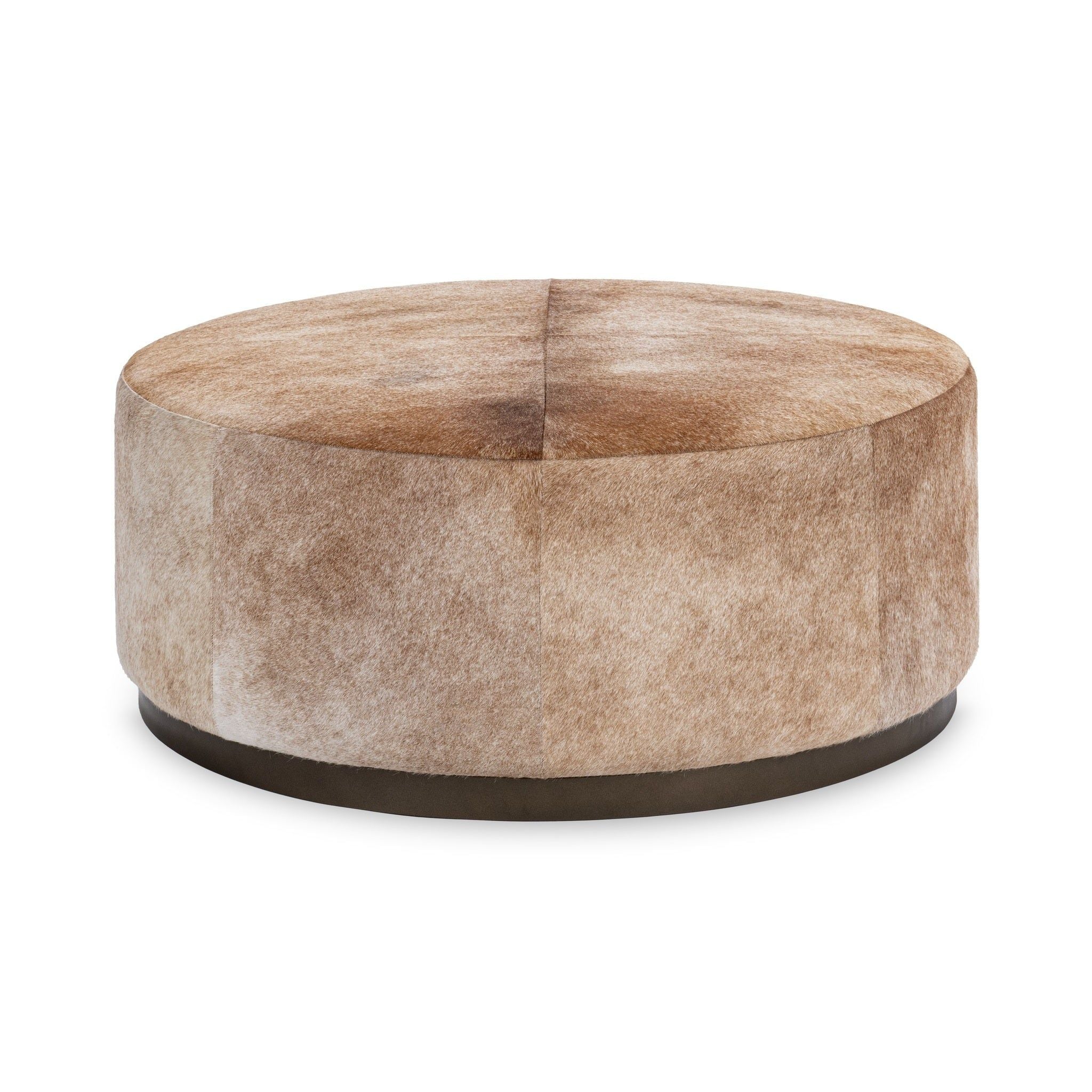 Andre - 40" Round Ottoman - Canyon Dust